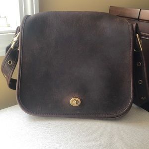 Coach Vintage Brown Stewardess Bag